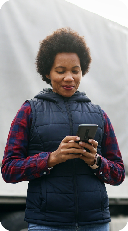 person on phone