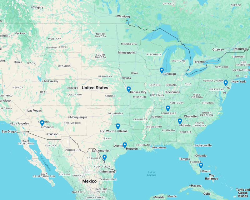 our locations