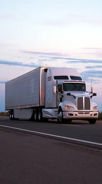 semi truck driving